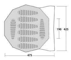 Robens Chinook Ursa -Camping Equipment Store 130244 Chinook Ursa Drawing Floorplan3 1280x1280