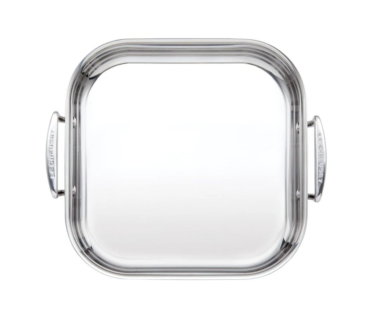 Le Creuset Classic Stainless Steel Square Roasting Pan 4 Le Creuset Classic Stainless Steel Square Roasting Pan - Image 4