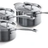 Le Creuset Classic Stainless Steel 3-piece Saucepan Set