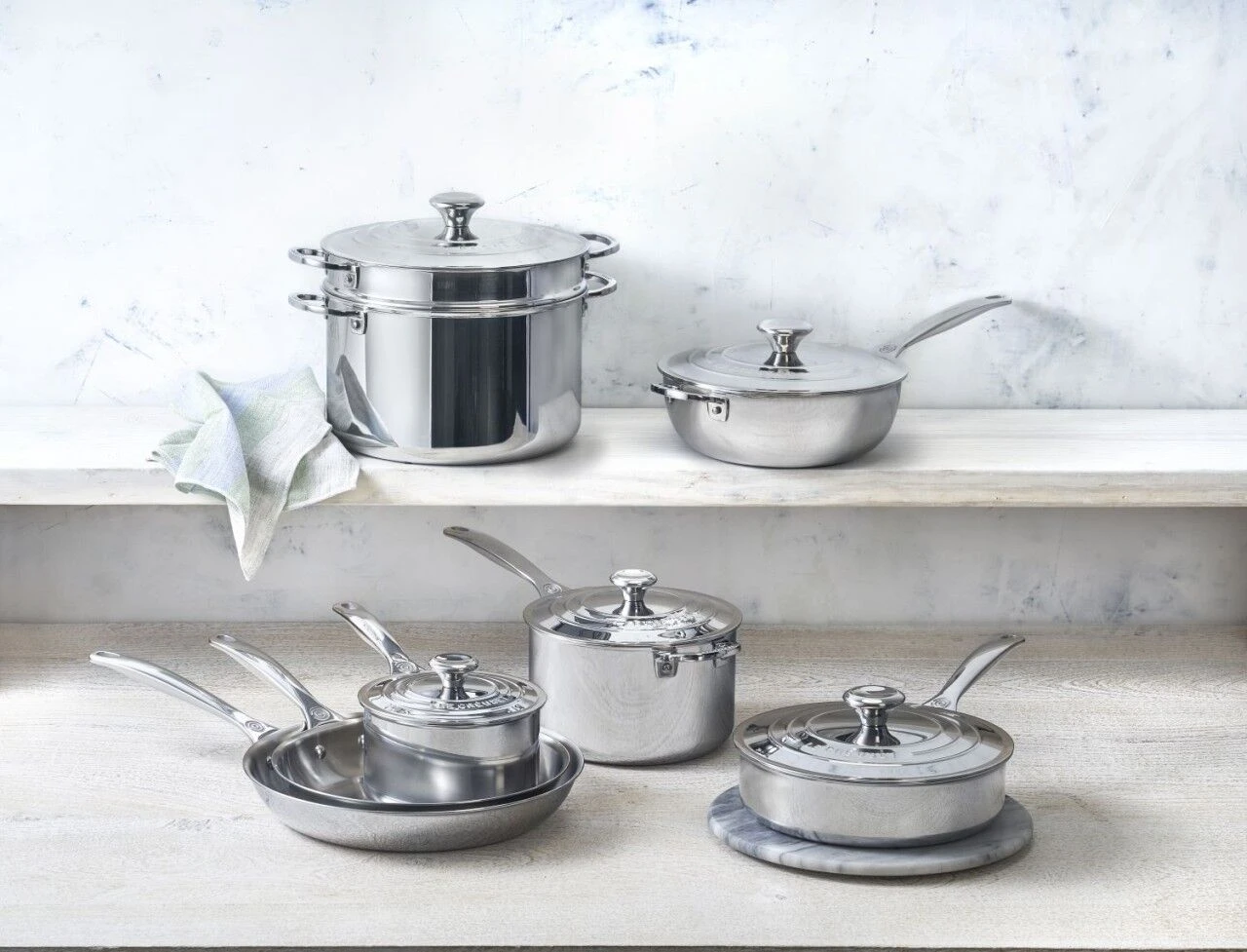 Le Creuset Stainless Steel Pasta Pot With Colander Insert 2 Le Creuset Stainless Steel Pasta Pot With Colander Insert - Image 2