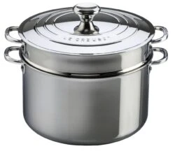 Le Creuset Stainless Steel Pasta Pot With Colander Insert