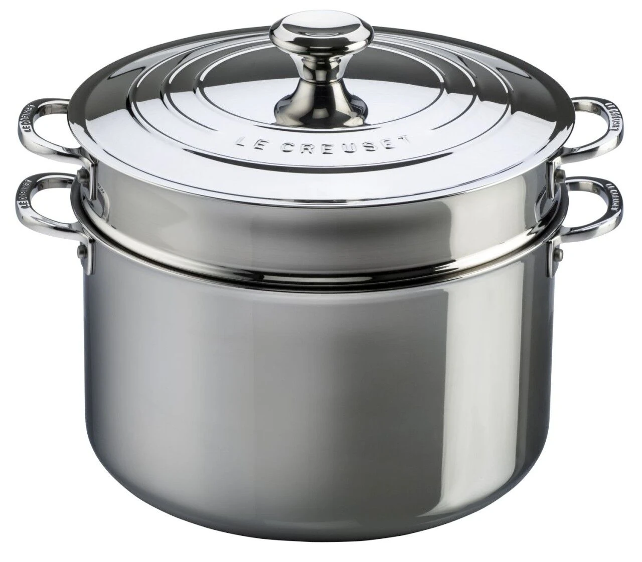 Le Creuset Stainless Steel Pasta Pot With Colander Insert 1 Le Creuset Stainless Steel Pasta Pot With Colander Insert