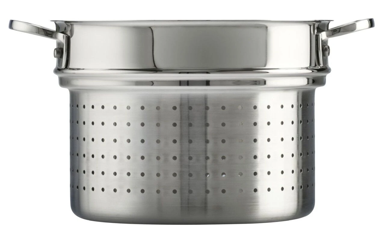 Le Creuset Stainless Steel Pasta Pot With Colander Insert 7 Le Creuset Stainless Steel Pasta Pot With Colander Insert - Image 7
