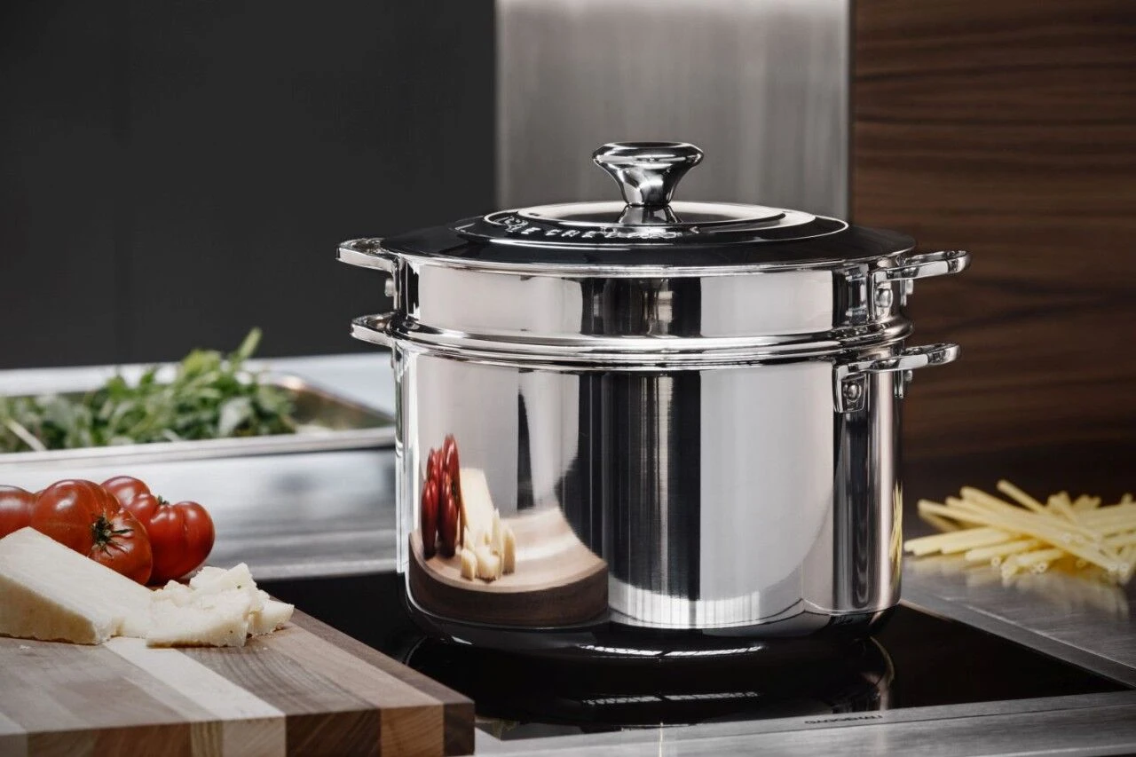 Le Creuset Stainless Steel Pasta Pot With Colander Insert 10 Le Creuset Stainless Steel Pasta Pot With Colander Insert - Image 10