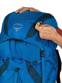 Osprey Exos 58 -Camping Equipment Store Exos 58L S22 Detail1 BlueRibbon 1280x1280